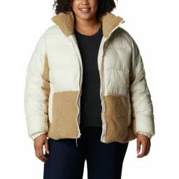 Columbia White & Brown Regular Fit Padded Jacket-picture-47