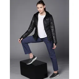 Columbia Women Black Reflective Strip Outdoor Omni Heat Infinity Sporty Jacket-picture-30