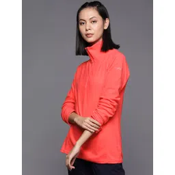 Columbia Women Coral Outdoor Glacial IV 1/2 Zip Sporty Jacket-picture-10