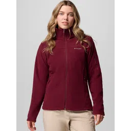 Columbia Women Mock Collar Solid Lightweight Casual Sherpa-picture-34