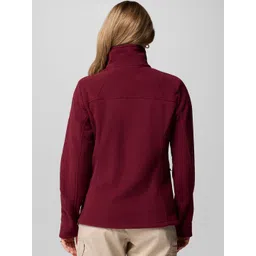 Columbia Women Mock Collar Solid Lightweight Casual Sherpa image 3