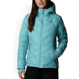 Columbia Women Sea Green Insulator Omni Heat Infinity Hiking Puffer Jacket-picture-34