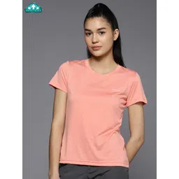 Columbia Women Solid Slim Fit T-shirt-picture-17