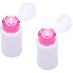 Combo of 2 150ml Plastic Empty Nail Polish Remover Pump Dispenser Acetone Alcohol Nail Polish Remover Push Down Press Bottle IPA Dispenser - 2 Pieces-picture-51