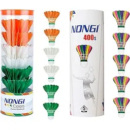 Combo Shuttle Pack of 11 Shuttlecocks Colors (6 Colored Feather),400s(5 Colored Feather) for Outdoor Indoor Badminton Sports-picture-31