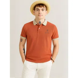 COMBRAIDED Men Brand Logo Polo Collar T-shirt-picture-22