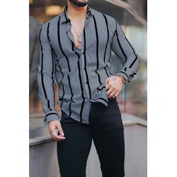 combraided Men Regular Fit Striped Casual Shirt-picture-24