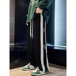 COMBRAIDED Men Relaxed Straight Leg Loose Fit Trousers-picture-38