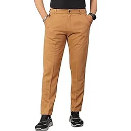 combraided Men’s Premium Waffle-Textured Slim Fit Trousers | Formal & Casual Wear Pants for Office, Business, Party & Daily Use | Waffle Polyester/Polycotton Fabric-picture-50