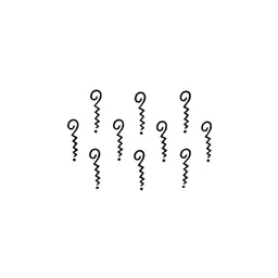 Comet Busters 10 Pcs Black Solid Bindi-image-16