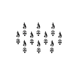 Comet Busters 10 Pcs Black Solid Bindi-image-20