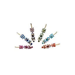 Comet Busters 6 Pcs Multicoloured Stone Studded Bindi-image-33