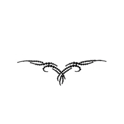 Comet Busters BJ004 Temporary Jewel Handcrafted Tattoo - Black-picture-32