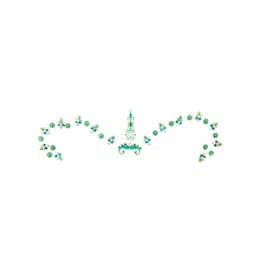 Comet Busters BJ005 Temporary Jewel Handcrafted Tattoo - Green-picture-21