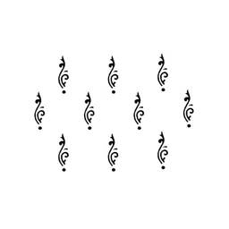 Comet Busters Black Bindis - 10 Pcs-image-24