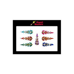 Comet Busters Multicolored Stone Studded Bindis - 7 Pcs-image-11