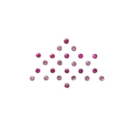 Comet Busters Pink 24 Pcs Stone Studded Bindi-image-10