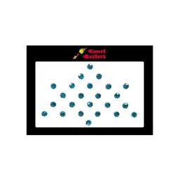 Comet Busters Set Of 24 Stone-Studded Bindi - Blue-image-13