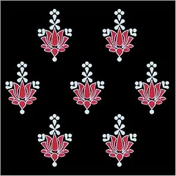 Comet Busters® Designer Bindis – Red & White Lotus Design – 15mm Size – Reusable Fancy Forehead Stickers – Pack of 7 (OBV2454) – Non-Bindiful Traditional Bindi for Women & Girls-picture-11