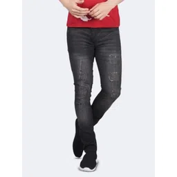 COMFITS Men Classic Highly Distressed Light Fade Mid-Rise Stretchable Jeans-picture-27