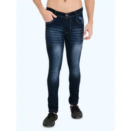 COMFITS Men Classic Regular Fit Mid Rise Clean Look Heavy Fade Stretchable Jeans-picture-37