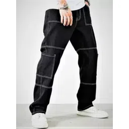 COMFITS Men Classic Regular Fit Mid Rise Clean Look Stretchable Jeans-picture-22