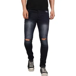 COMFITS Men Classic Slash Knee Skinny Fit Heavy Fade Stretchable Jeans-picture-28