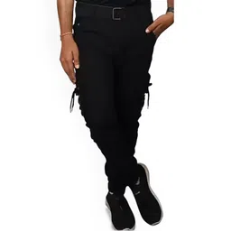 COMFITS Men Classic Straight Fit Cargos Trousers-picture-36