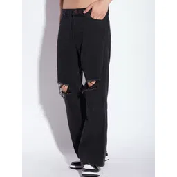 COMFITS Men Regular Fit Mid-Rise Classic Slash Knee Stretchable Jeans-picture-23