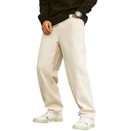 comfits Men's Loose Fit Baggy Jeans, Beige-picture-24