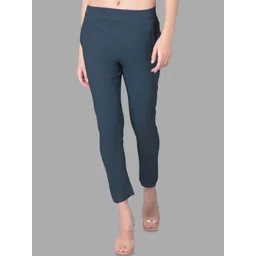 Comfort Lady Slim Fit High-Rise Trousers-picture-13