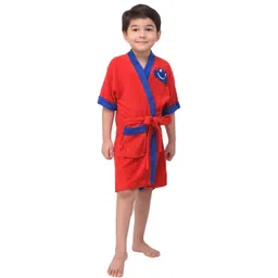COMFORTLOOMS Red Boys Bath Robe-picture-18