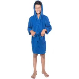 comfortlooms Royal Blue Medium Bath Robe-picture-15