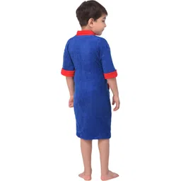 comfortlooms Royal Blue Medium Bath Robe image 3