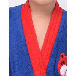 comfortlooms Royal Blue Medium Bath Robe image 4