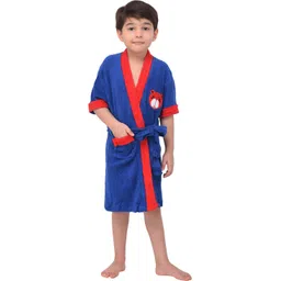 comfortlooms Royal Blue Medium Bath Robe image 1