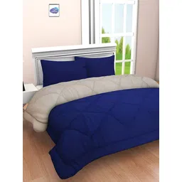 Comfowell Blue & Grey Heavy Winter 233 GSM Single Bed Comforter-picture-22