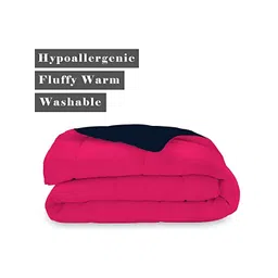 Comfowell Blue & Pink Heavy Winter 233 GSM Double Bed Comforter-image-43