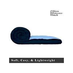 Comfowell Blue & Teal Checked Heavy Winter 233 GSM Double Bed Comforter-image-49