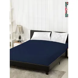 Comfowell Blue Fitted Double Size Waterproof Mattress Cover-image-3