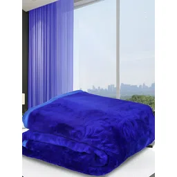 Comfowell Blue Floral Heavy Winter 233 GSM Double Bed Blanket-image-16