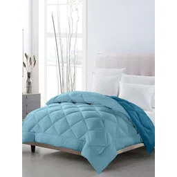 Comfowell Blue Heavy Winter 233 GSM Single Bed Quilt-image-12