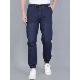 ComfyStyle Men Jean Jogger Mid-Rise Light Fade Stretchable Jeans-picture-15