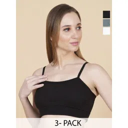 ComfyStyle Women Solid All Day Comfort Full Coverage Bra Pack Of 3-picture-19