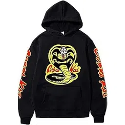 comic street Men's Cobra Kai Hoodies Casual Autumn Big Pockets Oversized Sweatshirts Harajuku Hip-Hop Long Sleeve Hooded Sweatshirt-picture-28