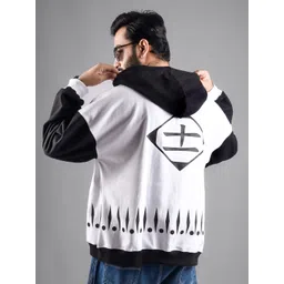 COMICSENSE Bleach Anime 11th Division Captain Hooded Neck Oversized Hoodie-picture-13
