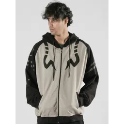 COMICSENSE Men Colourblocked Hooded Sweatshirt-picture-14