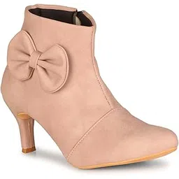 commander shoes Trendy High Ankle Zipper Pencil Heel Boots for Girls and Women (550)-picture-30