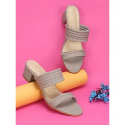 Commander Shoes Women Round Toe Block Heels image 1