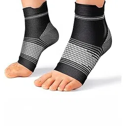 Compression Socks Open Toe | Bamboo Cotton Compression Socks Women | Ecosync | Nano Socks Unisex Neuropathy | Black | Plantar Fasciitis | Arch Support | Foot & Ankle Swelling | Heel Pain | Injury Recovery-picture-25